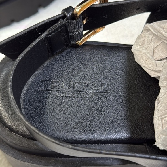 Truffle Collection Y2K chunky strap sandals in black- Size 41 - Picture 7 of 9